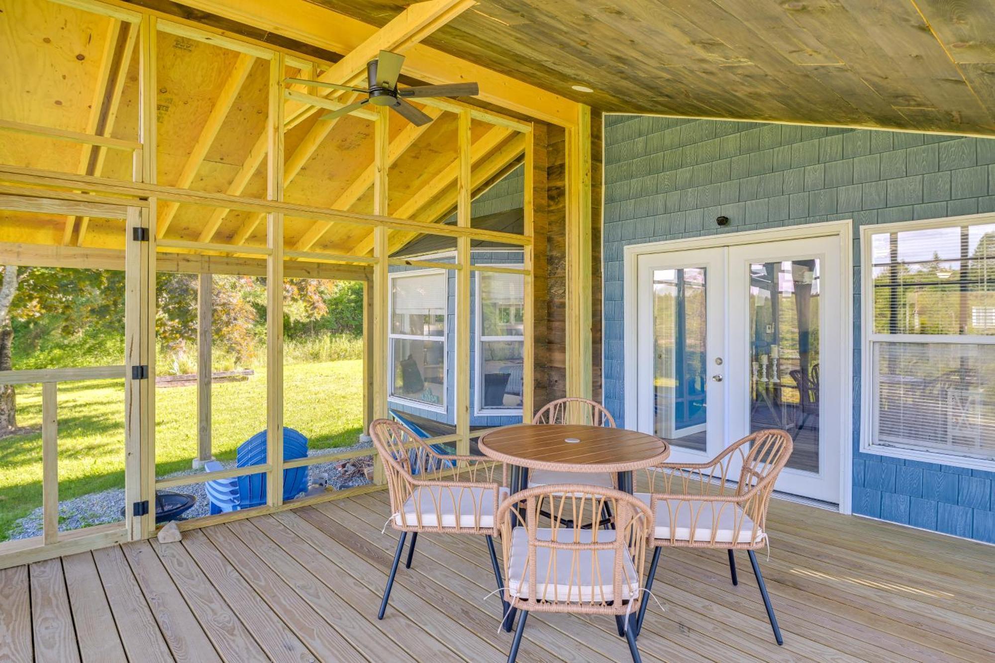 Bayfront Steuben Home With Screened Porch And Fire Pit Exterior foto